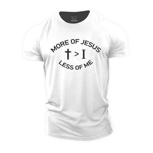 Men's More of Jesus Less of Me Cotton T-Shirt
